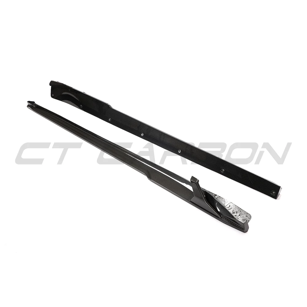 PORSCHE 911 991.2 GTS 2017-2019 CARBON FIBRE SIDE SKIRT EXTENSIONS-Side Skirts-CT CARBON-CT Carbon - High-quality carbon fiber and gloss black aerodynamic parts for premium sports and luxury vehicles.