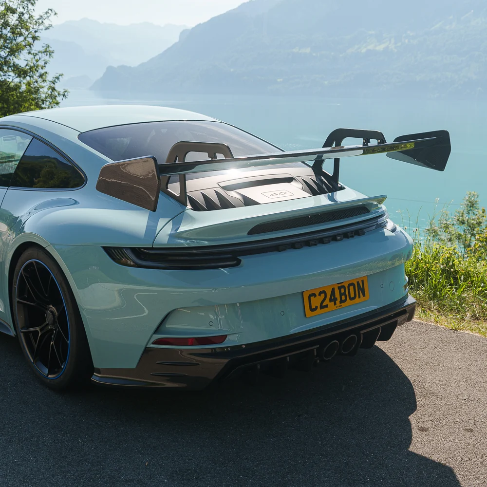 PORSCHE 911 992.1 GT3 2022-2024 CARBON FIBRE WING WITH RISERS - CT DESIGN