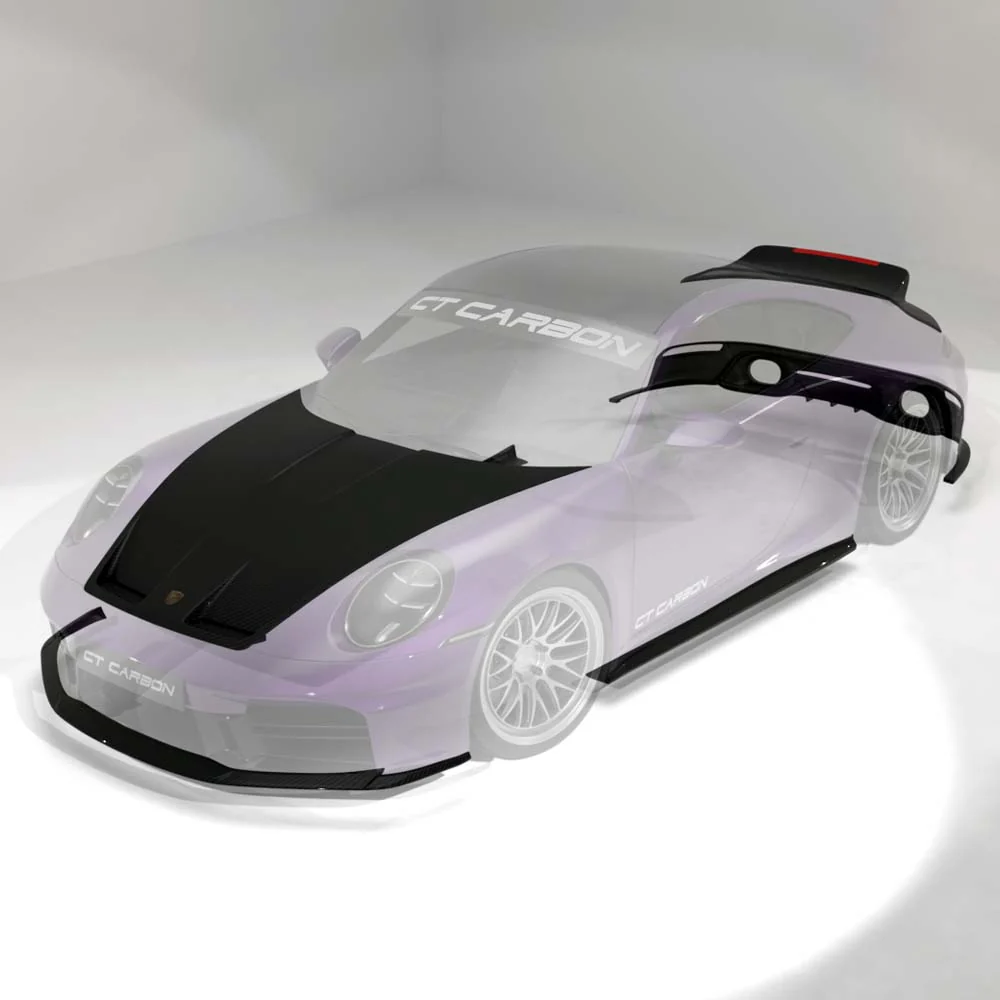 PORSCHE 911 992.2 CARRERA 2024+ CARBON FIBRE KIT - V3 - CT DESIGN
