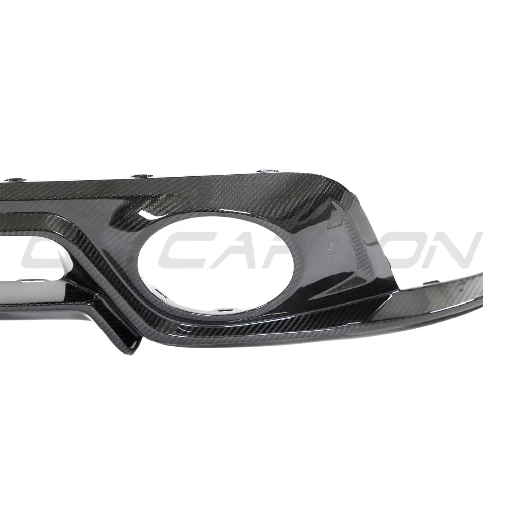 PORSCHE 911 992 TURBO S CARBON FIBRE DIFFUSER - CT DESIGN-Diffuser-CT Carbon-CT Carbon - High-quality carbon fiber and gloss black aerodynamic parts for premium sports and luxury vehicles.