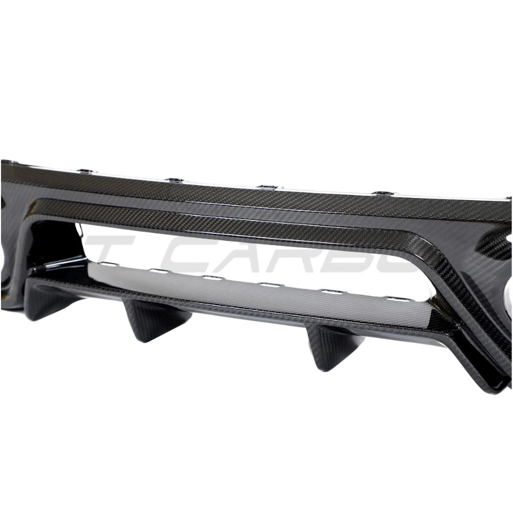 PORSCHE 911 992 TURBO S CARBON FIBRE DIFFUSER - CT DESIGN-Diffuser-CT Carbon-CT Carbon - High-quality carbon fiber and gloss black aerodynamic parts for premium sports and luxury vehicles.