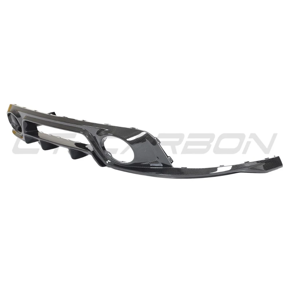 PORSCHE 911 992 TURBO S CARBON FIBRE DIFFUSER - CT DESIGN-Diffuser-CT Carbon-CT Carbon - High-quality carbon fiber and gloss black aerodynamic parts for premium sports and luxury vehicles.