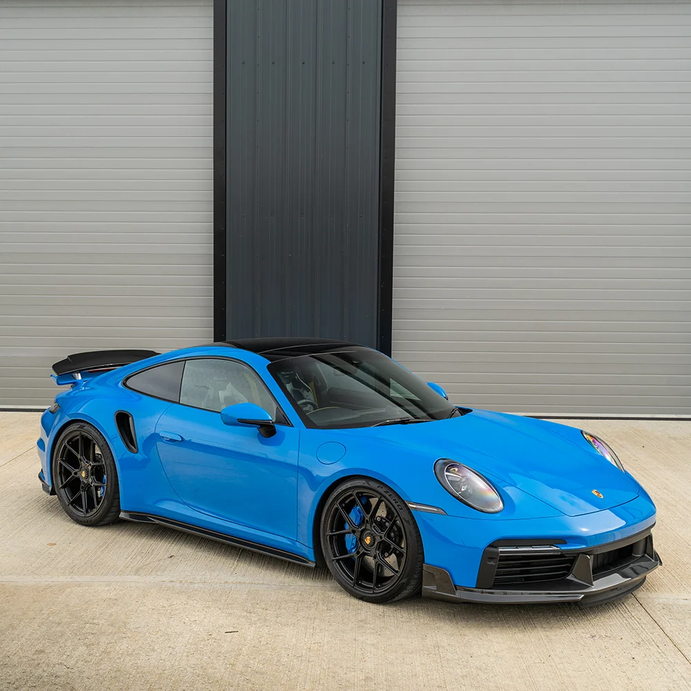 PORSCHE 911 (992) TURBO S CARBON FIBRE FULL KIT - CT DESIGN-Kit-CT Carbon-CT Carbon - High-quality carbon fiber and gloss black aerodynamic parts for premium sports and luxury vehicles.