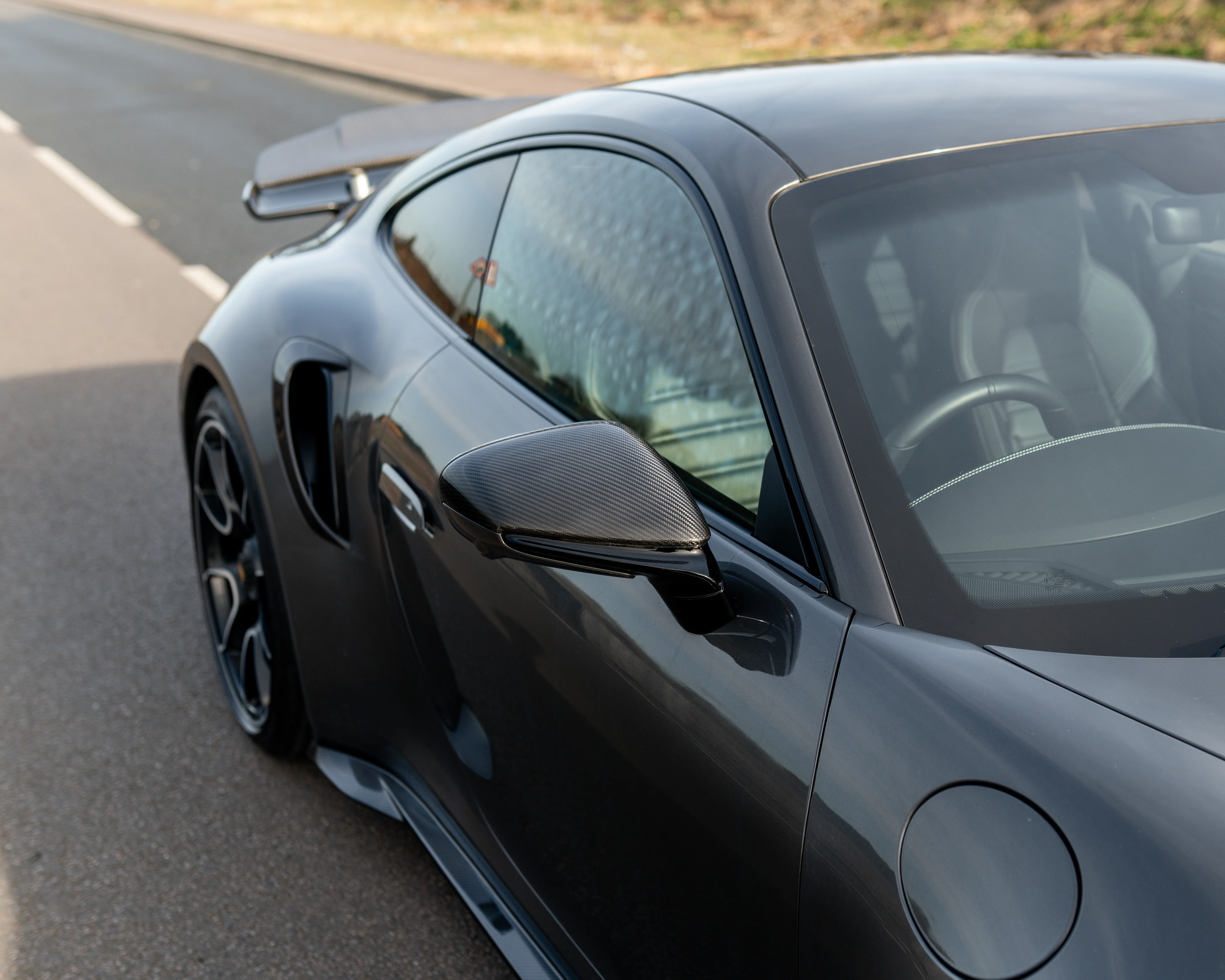 PORSCHE 911 992 CARBON FIBRE MIRRORS - (RHD ONLY)-Accessories-CT CARBON-CT Carbon - High-quality carbon fiber and gloss black aerodynamic parts for premium sports and luxury vehicles.