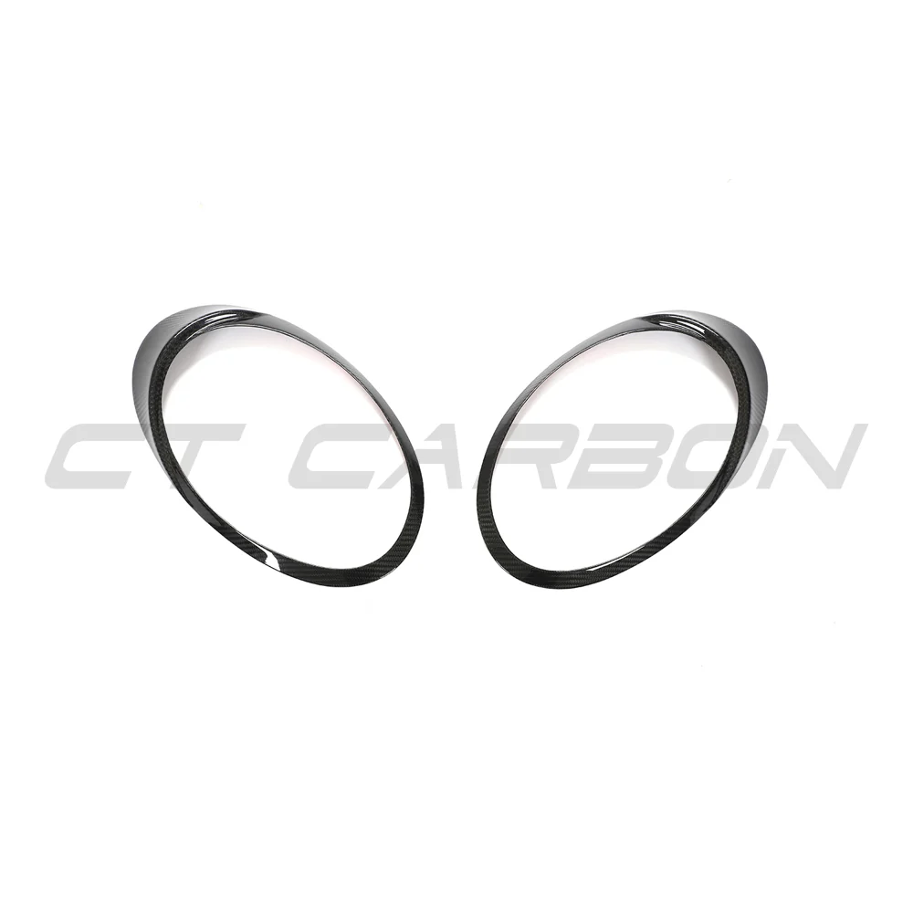 PORSCHE 991 911 2012-2021 CARBON FIBRE HEADLIGHT EYEBROWS-Accessories-CT CARBON-CT Carbon - High-quality carbon fiber and gloss black aerodynamic parts for premium sports and luxury vehicles.