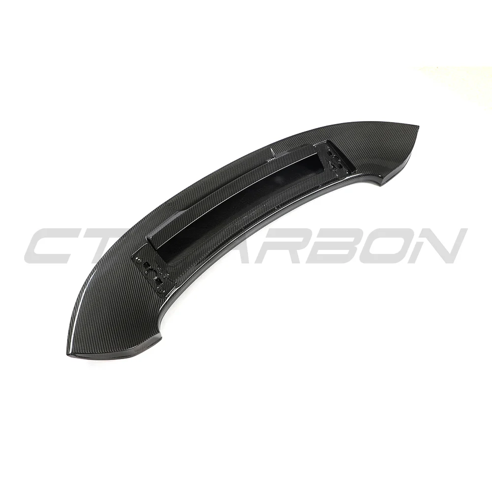 PORSCHE 992 CARRERA/GTS/TARGA 2018+ CARBON FIBRE REPLACEMENT DUCKTAIL SPOILER-Spoiler-CT CARBON-CT Carbon - High-quality carbon fiber and gloss black aerodynamic parts for premium sports and luxury vehicles.
