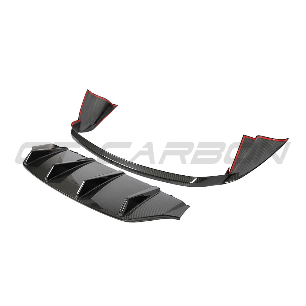 PORSCHE TAYCAN / TAYCAN 4 / TAYCAN 4S / TAYCAN GTS 2019+ CARBON FIBRE DIFFUSER-Diffuser-CT CARBON-CT Carbon - High-quality carbon fiber and gloss black aerodynamic parts for premium sports and luxury vehicles.