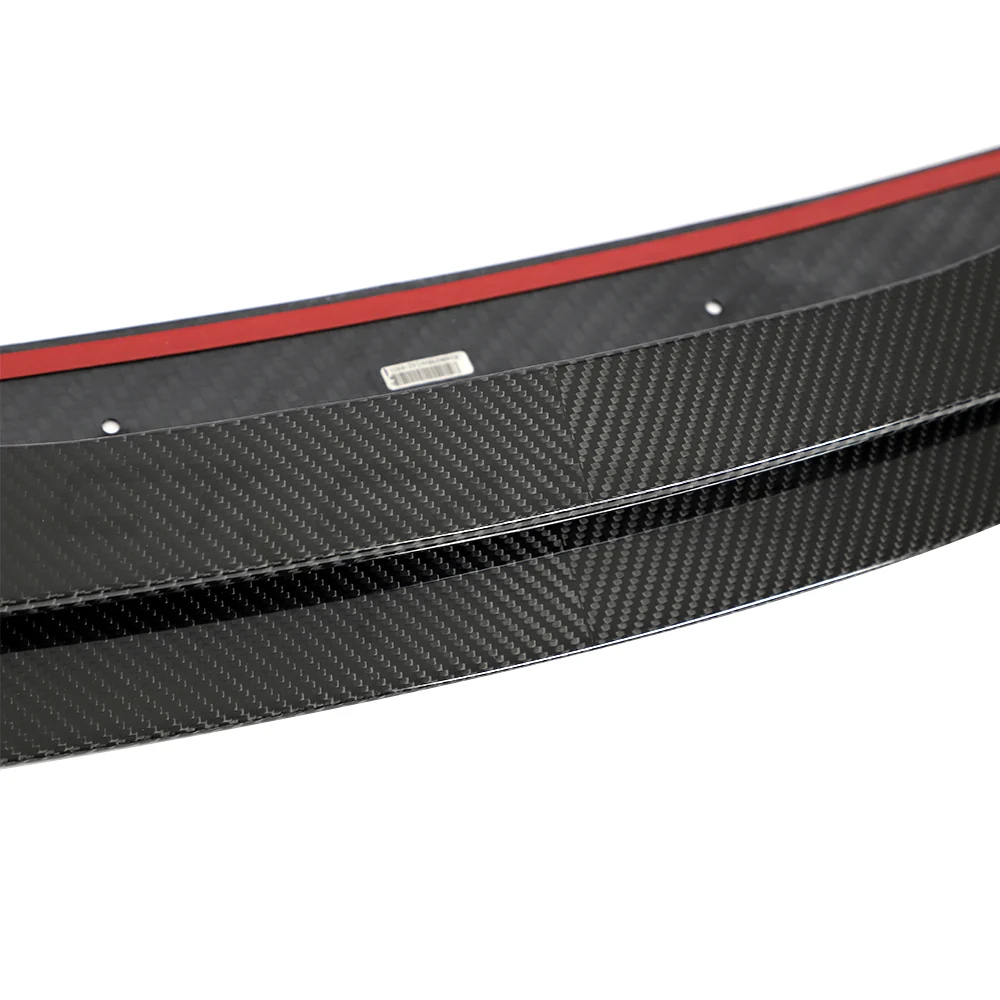 PORSCHE TAYCAN / TAYCAN 4 / TAYCAN 4S / TAYCAN GTS 2019+ CARBON FIBRE SPLITTER-Splitter-CT CARBON-CT Carbon - High-quality carbon fiber and gloss black aerodynamic parts for premium sports and luxury vehicles.