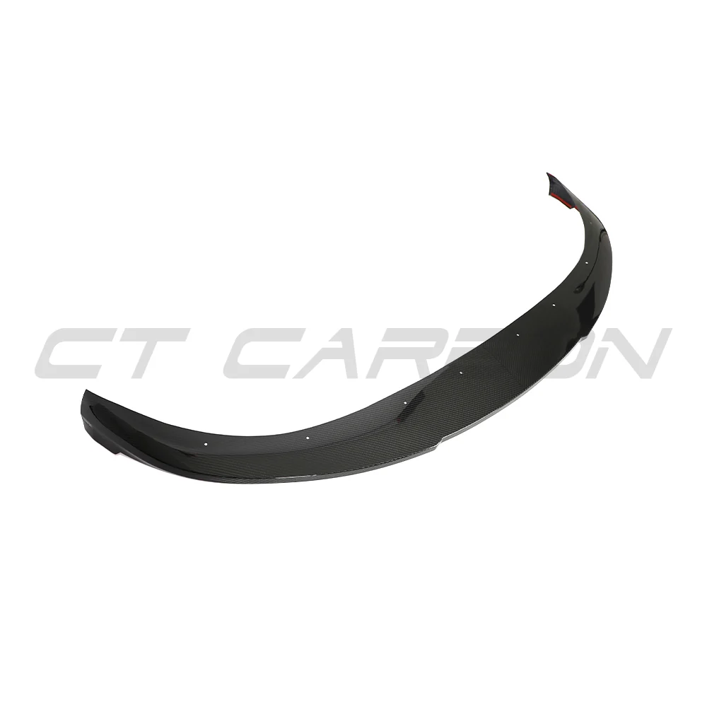 PORSCHE TAYCAN / TAYCAN 4 / TAYCAN 4S / TAYCAN GTS 2019+ CARBON FIBRE SPLITTER-Splitter-CT CARBON-CT Carbon - High-quality carbon fiber and gloss black aerodynamic parts for premium sports and luxury vehicles.