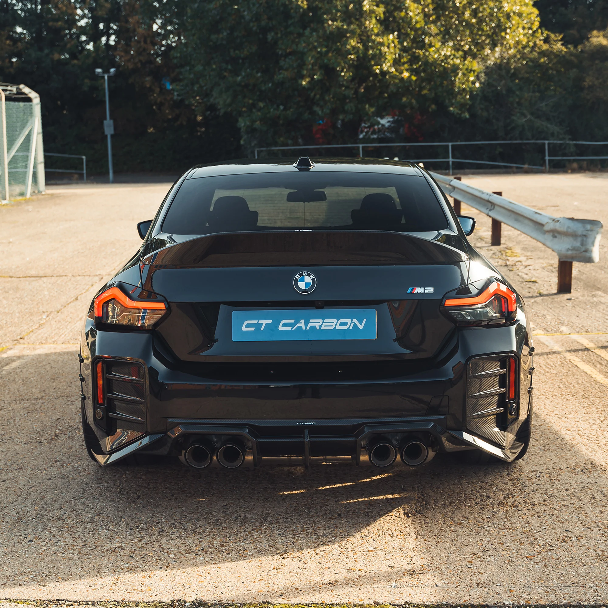 BMW G87 M2 CARBON FIBRE REAR BUMPER CORNERS - CT DESIGN-Accessories-CT CARBON-CT Carbon - High-quality carbon fiber and gloss black aerodynamic parts for premium sports and luxury vehicles.
