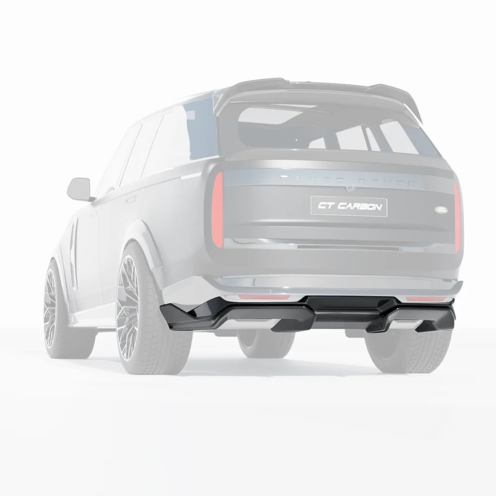 RANGE ROVER L460 2022+ CARBON FIBRE DIFFUSER - CT DESIGN-Diffuser-CT CARBON-CT Carbon - High-quality carbon fiber and gloss black aerodynamic parts for premium sports and luxury vehicles.
