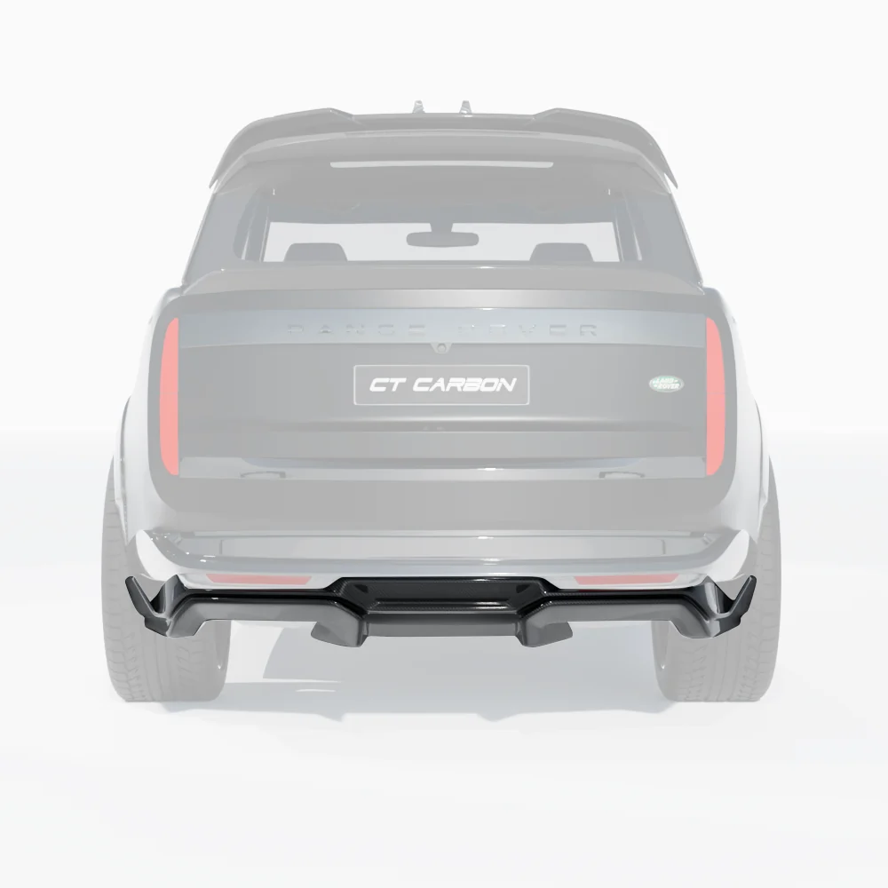RANGE ROVER L460 2022+ CARBON FIBRE DIFFUSER - CT DESIGN-Diffuser-CT CARBON-CT Carbon - High-quality carbon fiber and gloss black aerodynamic parts for premium sports and luxury vehicles.