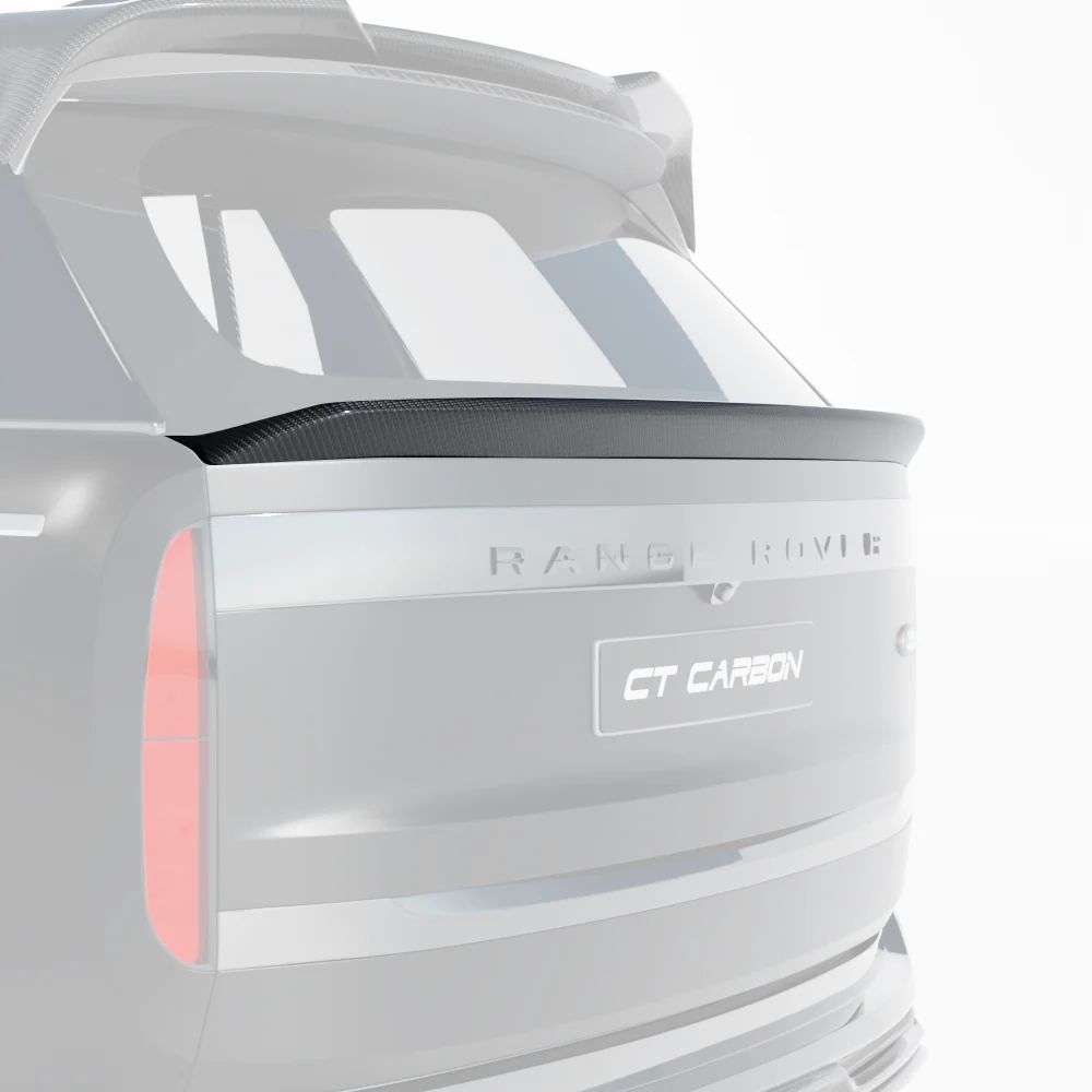 RANGE ROVER L460 2022+ CARBON FIBRE MIDDLE SPOILER - CT DESIGN-Spoiler-CT CARBON-CT Carbon - High-quality carbon fiber and gloss black aerodynamic parts for premium sports and luxury vehicles.