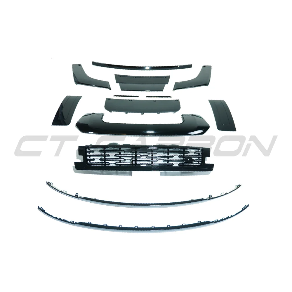 RANGE ROVER L460 FULL BLACK EDITION TRIM PACK - 2022+-Kit-BLAK BY CT-CT Carbon - High-quality carbon fiber and gloss black aerodynamic parts for premium sports and luxury vehicles.