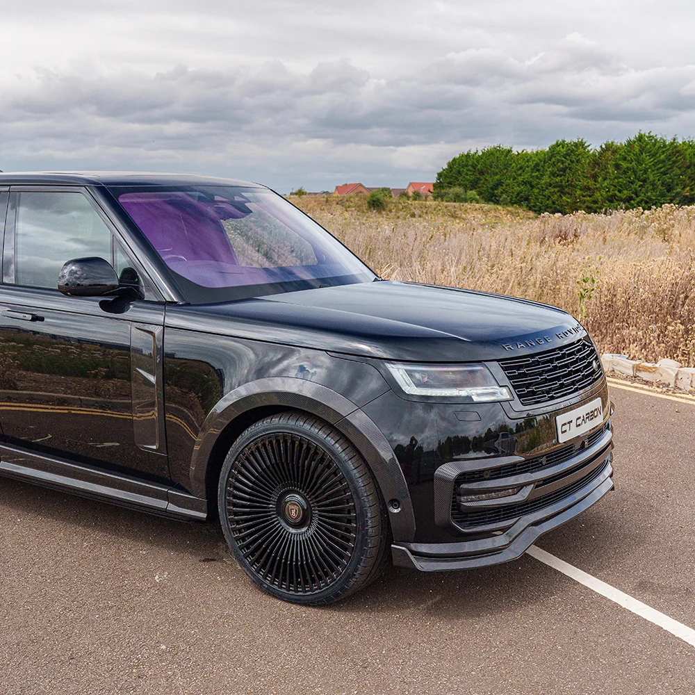RANGE ROVER L460 2022+ CARBON FIBRE WIDE ARCH EXTENSIONS - CT DESIGN-Arches-CT CARBON-CT Carbon - High-quality carbon fiber and gloss black aerodynamic parts for premium sports and luxury vehicles.