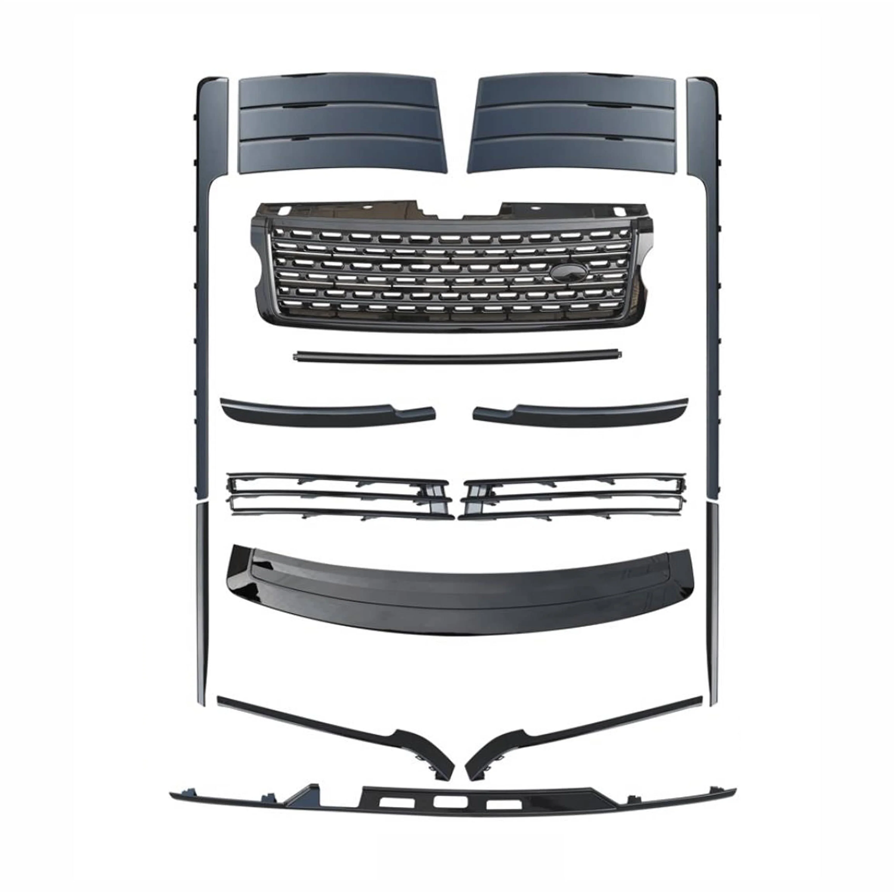 RANGE ROVER VOGUE L405 FULL BLACK EDITION TRIM PACK - 2013-2017-Kit-BLAK BY CT-CT Carbon - High-quality carbon fiber and gloss black aerodynamic parts for premium sports and luxury vehicles.