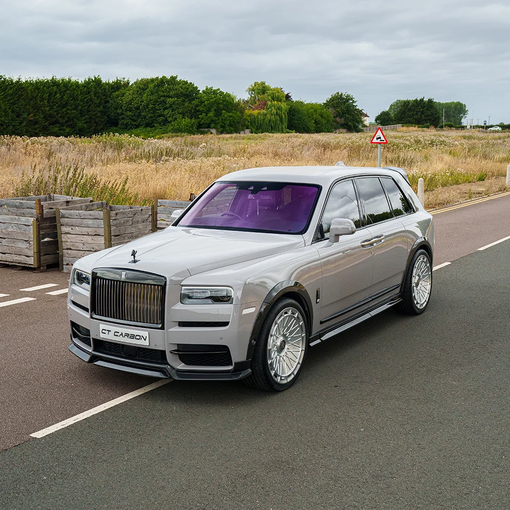 ROLLS ROYCE CULLINAN CARBON FIBRE ROOF SPOILER - CT DESIGN-Spoiler-CT Carbon-CT Carbon - High-quality carbon fiber and gloss black aerodynamic parts for premium sports and luxury vehicles.