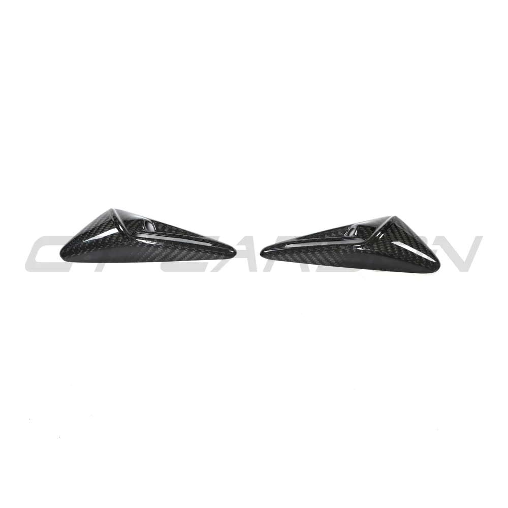 TESLA MODEL 3 2017-2023 CARBON FIBRE SIDE CAMERA COVER-Accessories-CT CARBON-CT Carbon - High-quality carbon fiber and gloss black aerodynamic parts for premium sports and luxury vehicles.
