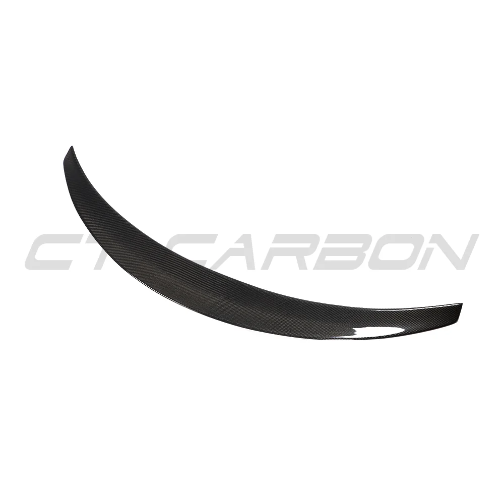 TESLA MODEL 3 2017-2023 CARBON FIBRE SPOILER - V3-Spoiler-CT CARBON-CT Carbon - High-quality carbon fiber and gloss black aerodynamic parts for premium sports and luxury vehicles.
