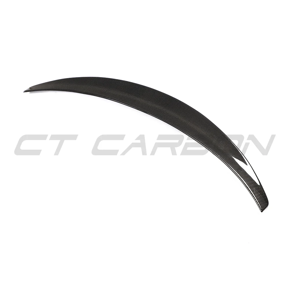 TESLA MODEL 3 2017-2023 CARBON FIBRE SPOILER - V3-Spoiler-CT CARBON-CT Carbon - High-quality carbon fiber and gloss black aerodynamic parts for premium sports and luxury vehicles.