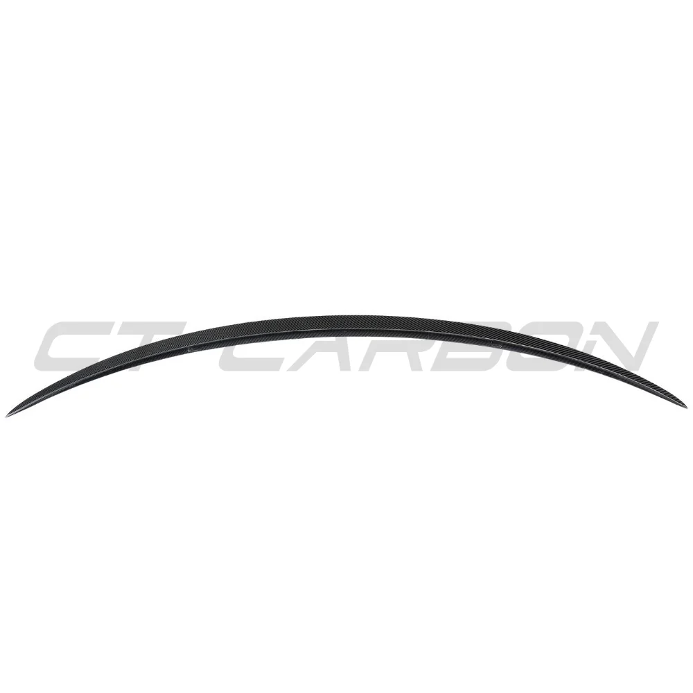 TESLA MODEL 3 2017-2023 CARBON FIBRE SPOILER - V1-Spoiler-CT CARBON-CT Carbon - High-quality carbon fiber and gloss black aerodynamic parts for premium sports and luxury vehicles.