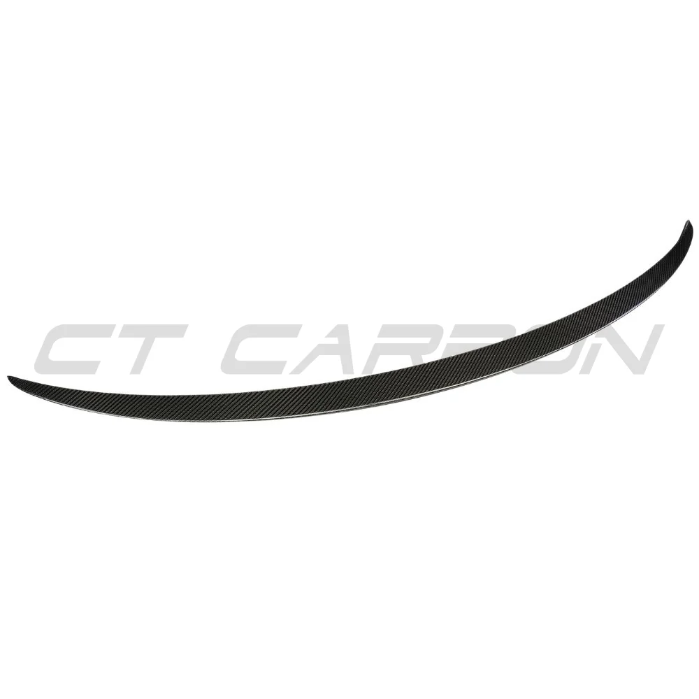 TESLA MODEL 3 2017-2023 CARBON FIBRE SPOILER - V1-Spoiler-CT CARBON-CT Carbon - High-quality carbon fiber and gloss black aerodynamic parts for premium sports and luxury vehicles.