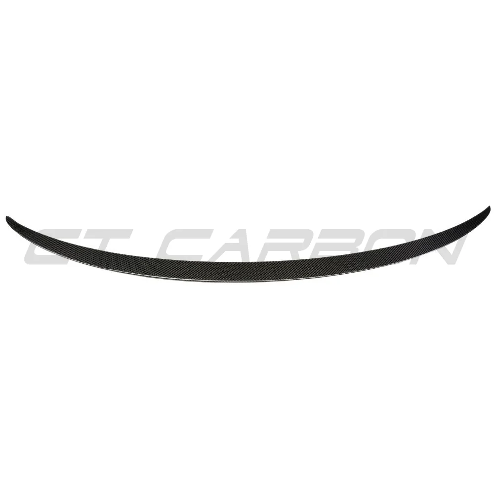 TESLA MODEL 3 2017-2023 CARBON FIBRE SPOILER - V1-Spoiler-CT CARBON-CT Carbon - High-quality carbon fiber and gloss black aerodynamic parts for premium sports and luxury vehicles.