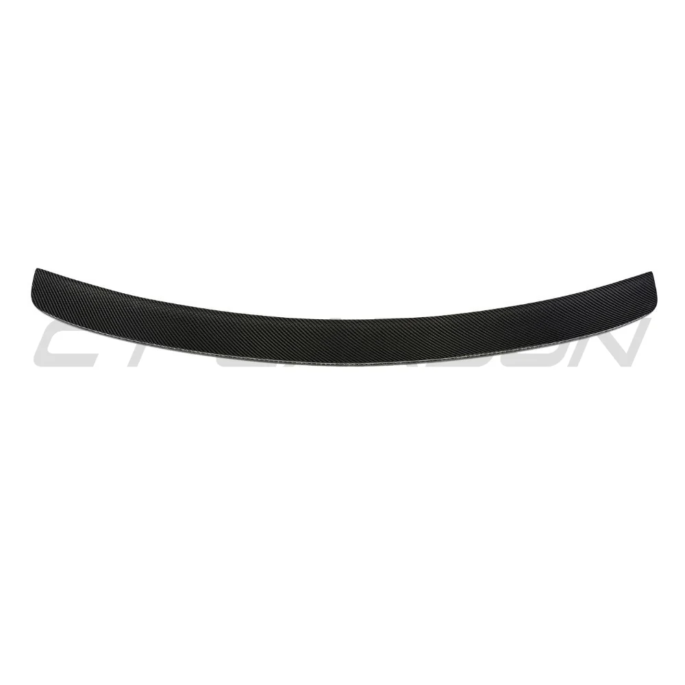 TESLA MODEL 3 2017-2023 CARBON FIBRE SPOILER - V2-Spoiler-CT CARBON-CT Carbon - High-quality carbon fiber and gloss black aerodynamic parts for premium sports and luxury vehicles.