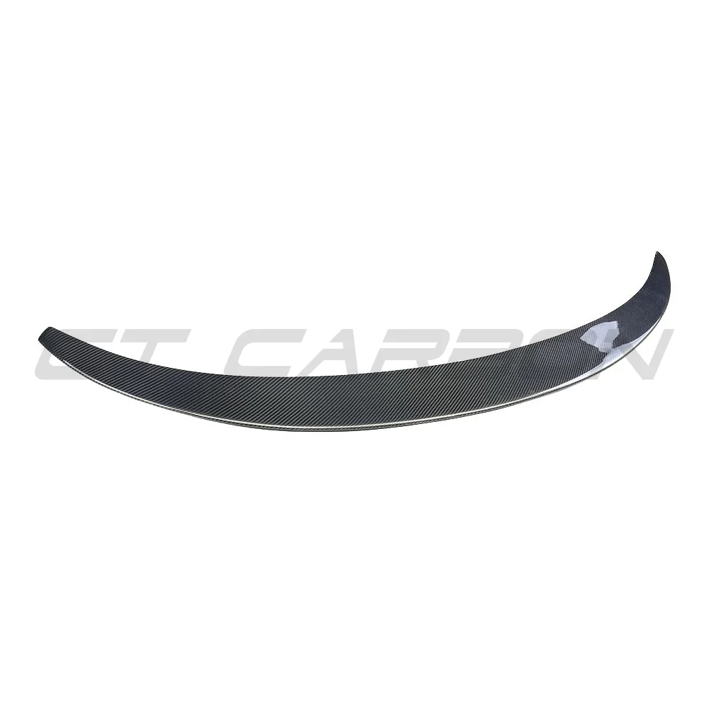 TESLA MODEL 3 2017-2023 CARBON FIBRE SPOILER - V4-Spoiler-CT CARBON-CT Carbon - High-quality carbon fiber and gloss black aerodynamic parts for premium sports and luxury vehicles.