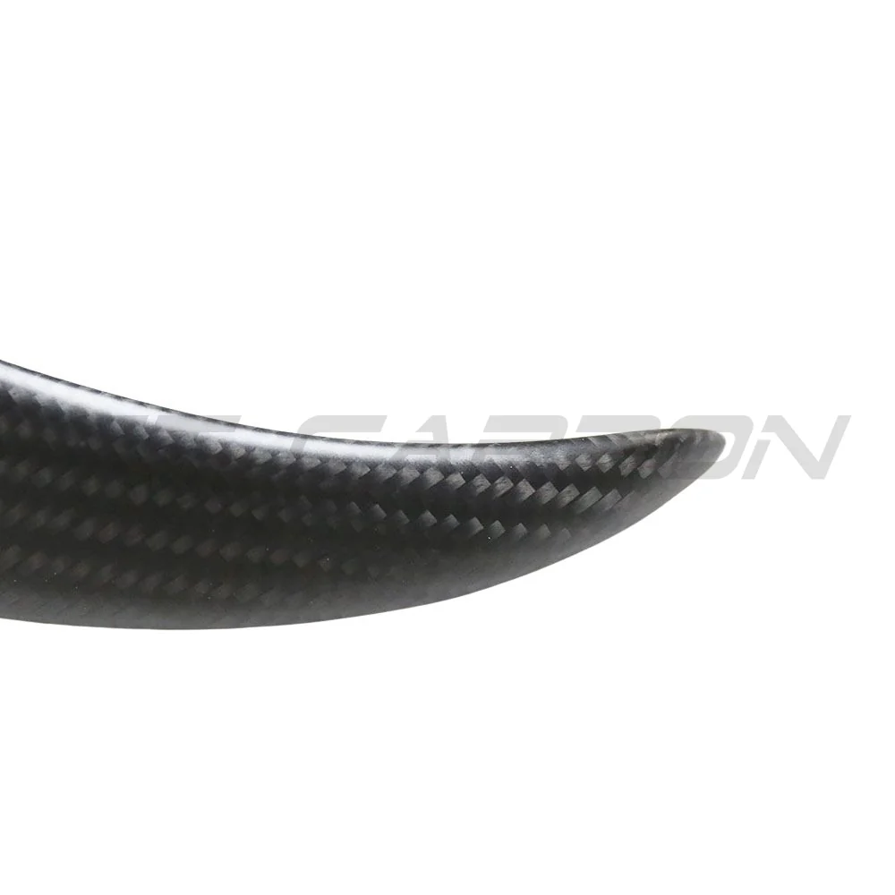 TESLA MODEL 3 2017-2023 MATTE CARBON FIBRE FRONT BUMPER CANARDS-Accessories-CT CARBON-CT Carbon - High-quality carbon fiber and gloss black aerodynamic parts for premium sports and luxury vehicles.