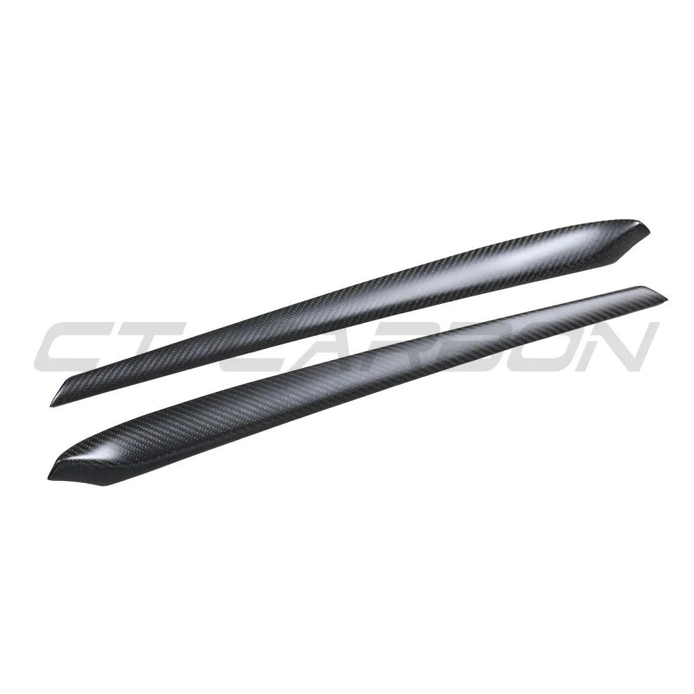TESLA MODEL 3 2017-2023 MATTE CARBON FIBRE INTERIOR DOOR PANEL TRIM ADD ON-Accessories-CT CARBON-CT Carbon - High-quality carbon fiber and gloss black aerodynamic parts for premium sports and luxury vehicles.