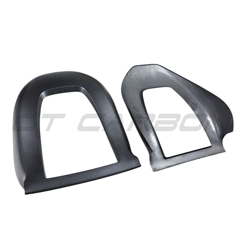 TESLA MODEL 3 2017-2023 MATTE CARBON FIBRE SEAT BACK COVERS-Accessories-CT CARBON-CT Carbon - High-quality carbon fiber and gloss black aerodynamic parts for premium sports and luxury vehicles.