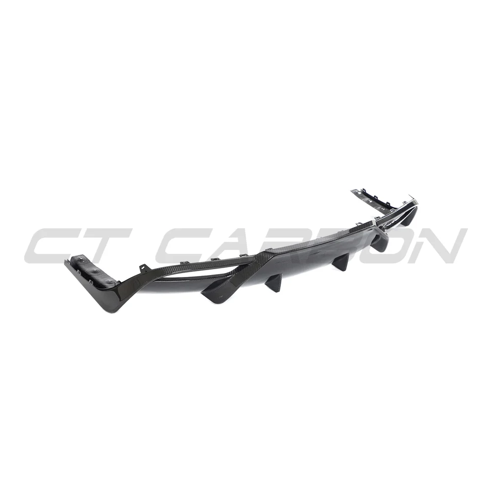 TESLA MODEL 3 2023+ CARBON FIBRE DIFFUSER - V1-Diffuser-CT CARBON-CT Carbon - High-quality carbon fiber and gloss black aerodynamic parts for premium sports and luxury vehicles.