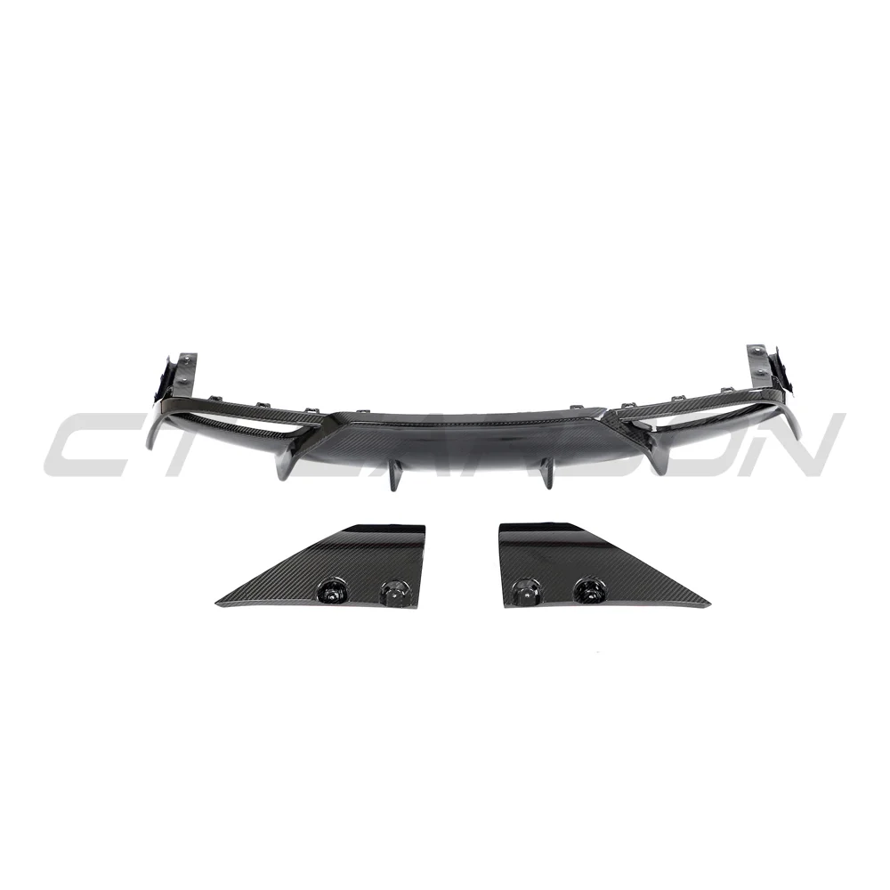 TESLA MODEL 3 2023+ CARBON FIBRE DIFFUSER - V1-Diffuser-CT CARBON-CT Carbon - High-quality carbon fiber and gloss black aerodynamic parts for premium sports and luxury vehicles.