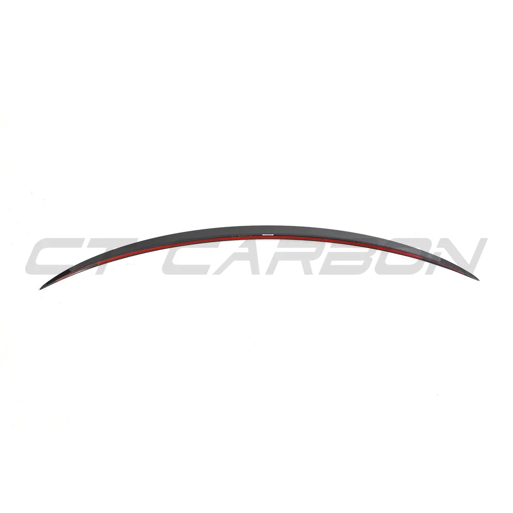 TESLA MODEL 3 2023+ CARBON FIBRE SPOILER - V1-Spoiler-CT CARBON-CT Carbon - High-quality carbon fiber and gloss black aerodynamic parts for premium sports and luxury vehicles.