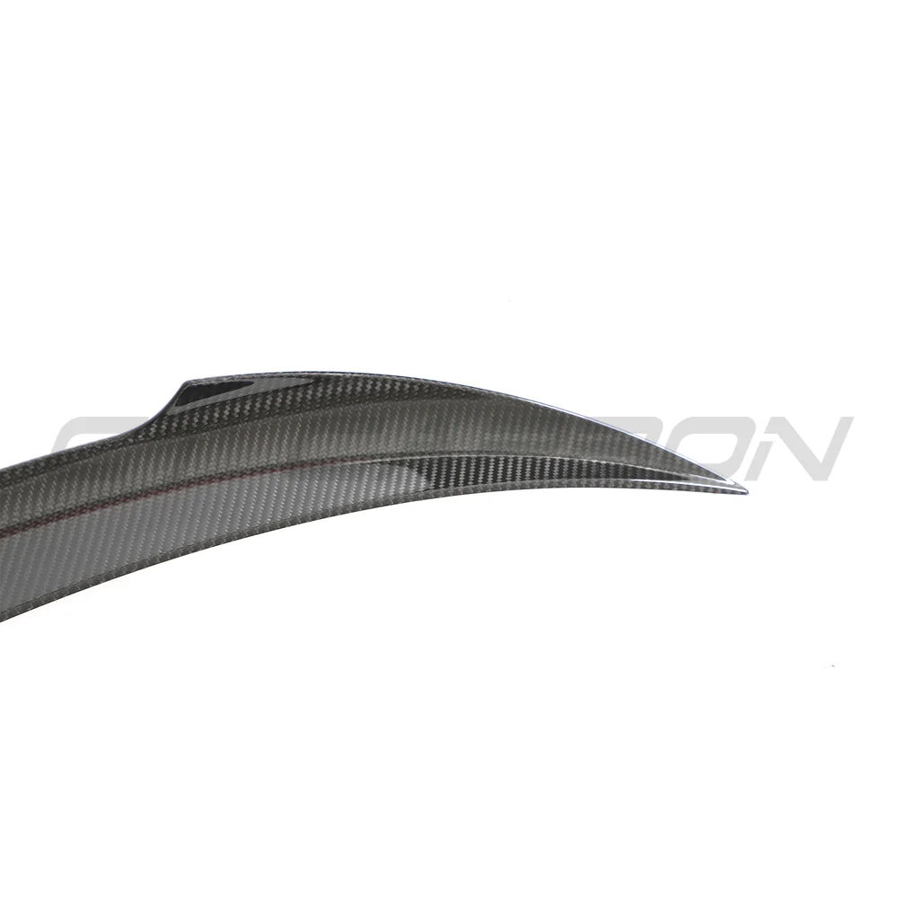 TESLA MODEL 3 2023+ CARBON FIBRE SPOILER - V2-Spoiler-CT CARBON-CT Carbon - High-quality carbon fiber and gloss black aerodynamic parts for premium sports and luxury vehicles.