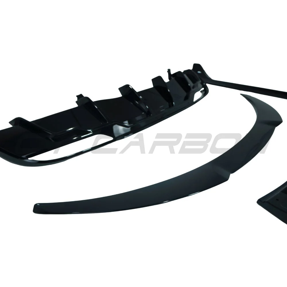 TESLA MODEL 3 2023+ FACELIFT GLOSS BLACK FULL KIT-Kit-BLAK BY CT-CT Carbon - High-quality carbon fiber and gloss black aerodynamic parts for premium sports and luxury vehicles.