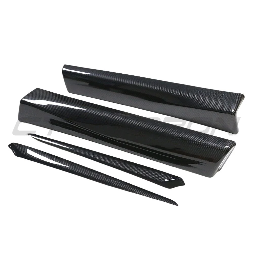 TESLA MODEL 3 2023+ CARBON FIBRE INTERIOR DOOR PANEL TRIM ADD ON-Accessories-CT CARBON-CT Carbon - High-quality carbon fiber and gloss black aerodynamic parts for premium sports and luxury vehicles.