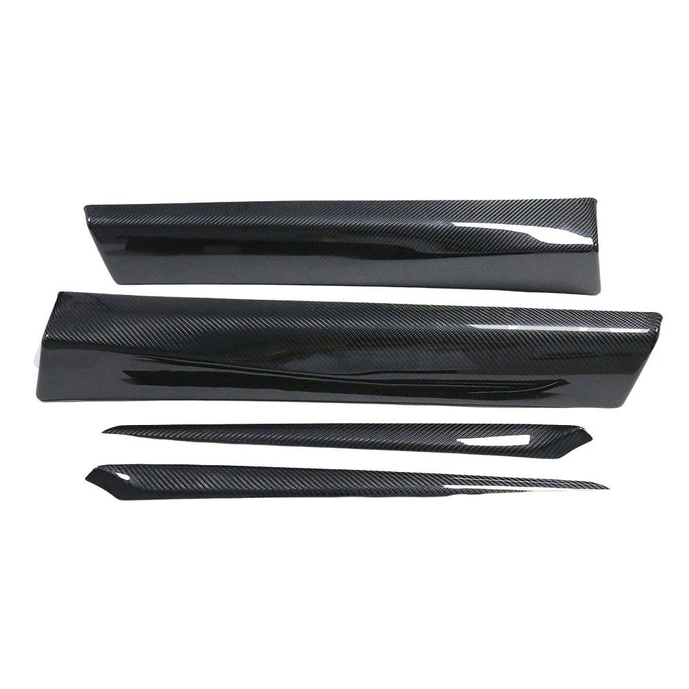 TESLA MODEL 3 2023+ CARBON FIBRE INTERIOR DOOR PANEL TRIM ADD ON-Accessories-CT CARBON-CT Carbon - High-quality carbon fiber and gloss black aerodynamic parts for premium sports and luxury vehicles.