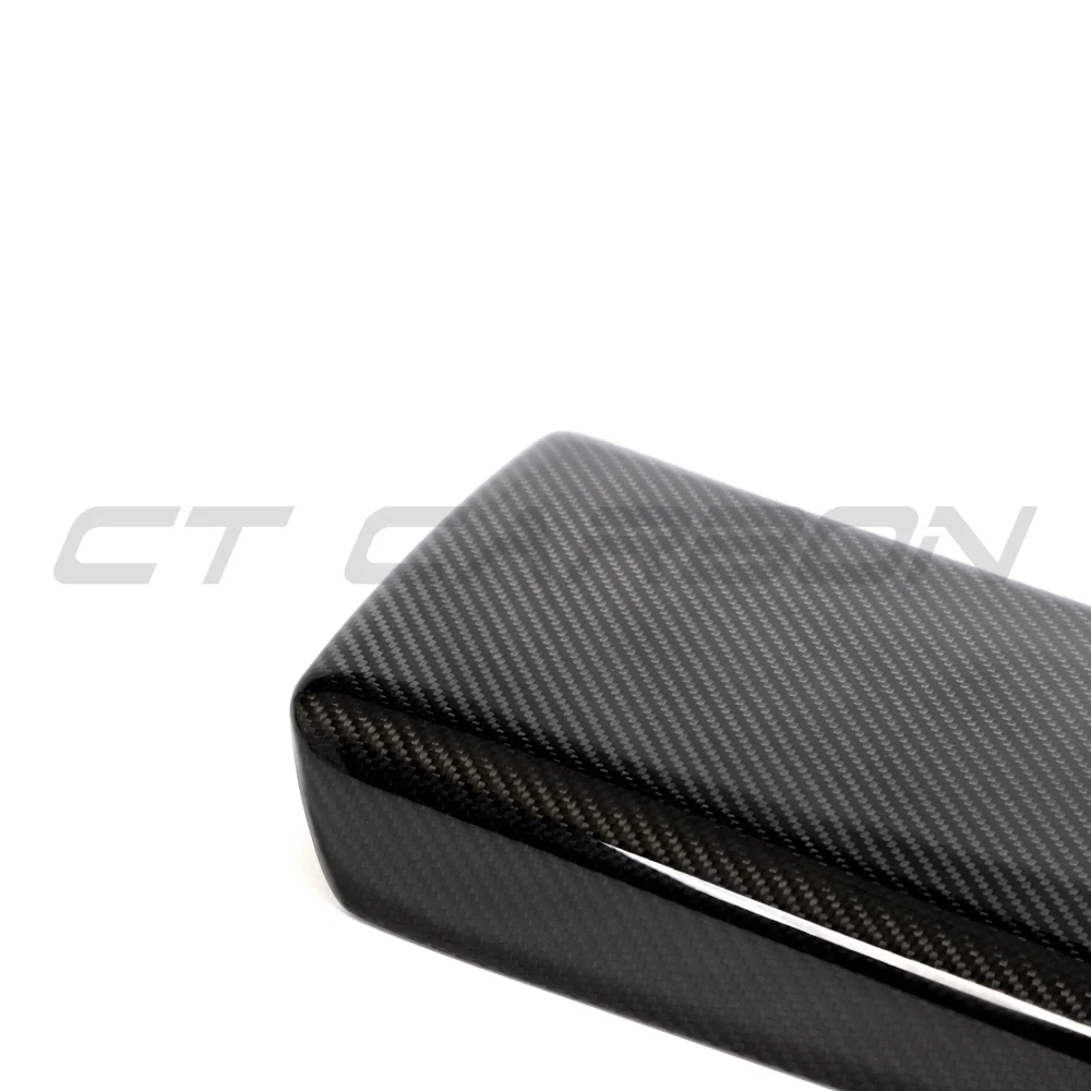 TESLA MODEL 3 & Y 2017+ CARBON FIBRE STALK COVER-Accessories-CT CARBON-CT Carbon - High-quality carbon fiber and gloss black aerodynamic parts for premium sports and luxury vehicles.