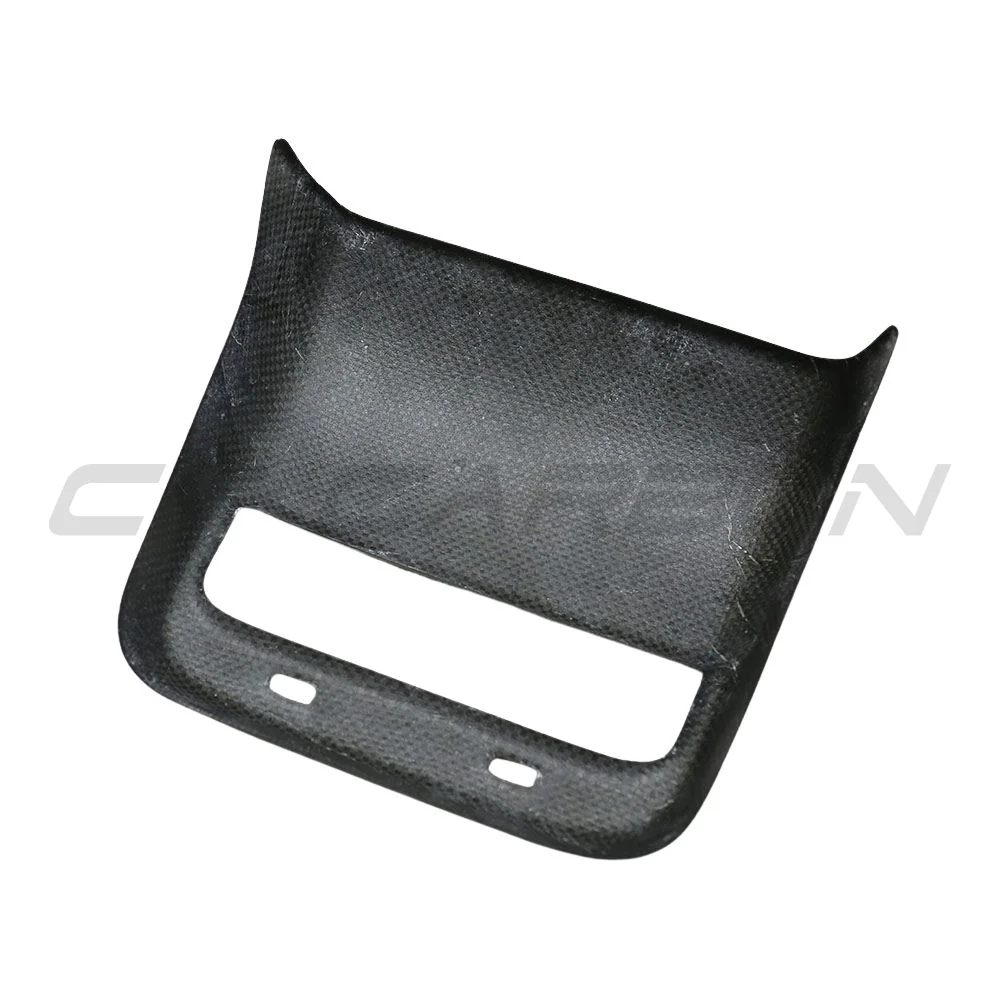 TESLA MODEL 3 & Y 2017-2023 CARBON FIBRE DOOR REAR AC TRIM COVER-Accessories-CT CARBON-CT Carbon - High-quality carbon fiber and gloss black aerodynamic parts for premium sports and luxury vehicles.