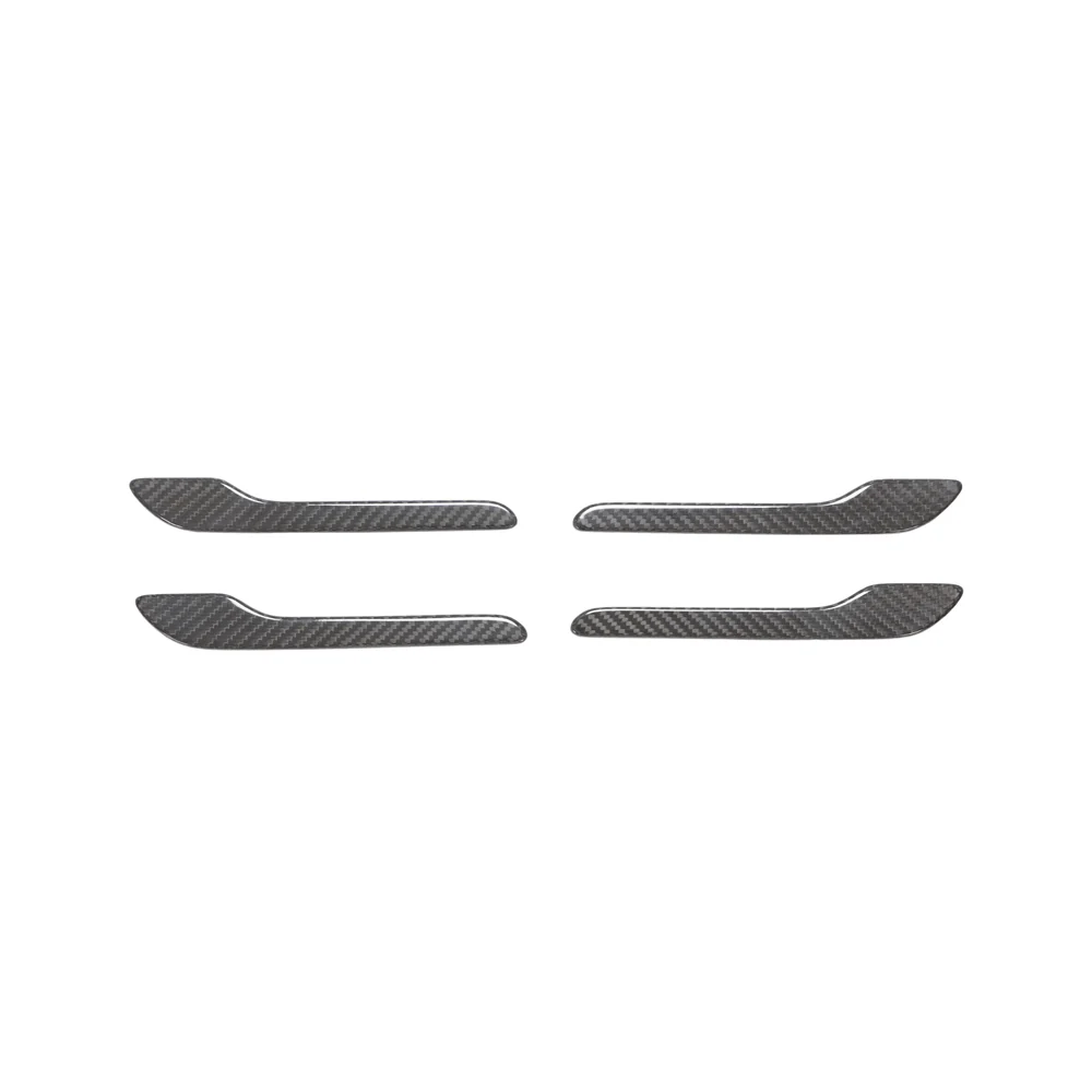 TESLA MODEL 3 & Y 2017+ CARBON FIBRE HANDLE COVERS-Accessories-CT CARBON-CT Carbon - High-quality carbon fiber and gloss black aerodynamic parts for premium sports and luxury vehicles.