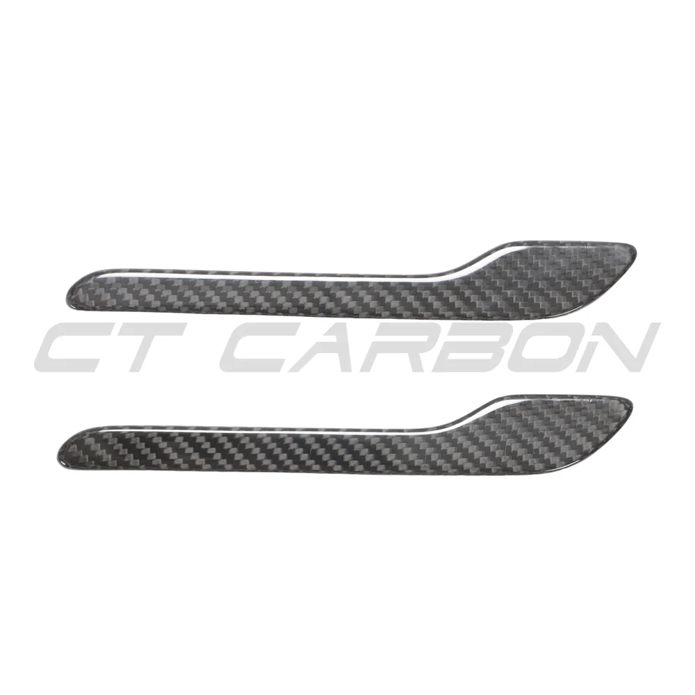 TESLA MODEL 3 & Y 2017+ CARBON FIBRE HANDLE COVERS-Accessories-CT CARBON-CT Carbon - High-quality carbon fiber and gloss black aerodynamic parts for premium sports and luxury vehicles.
