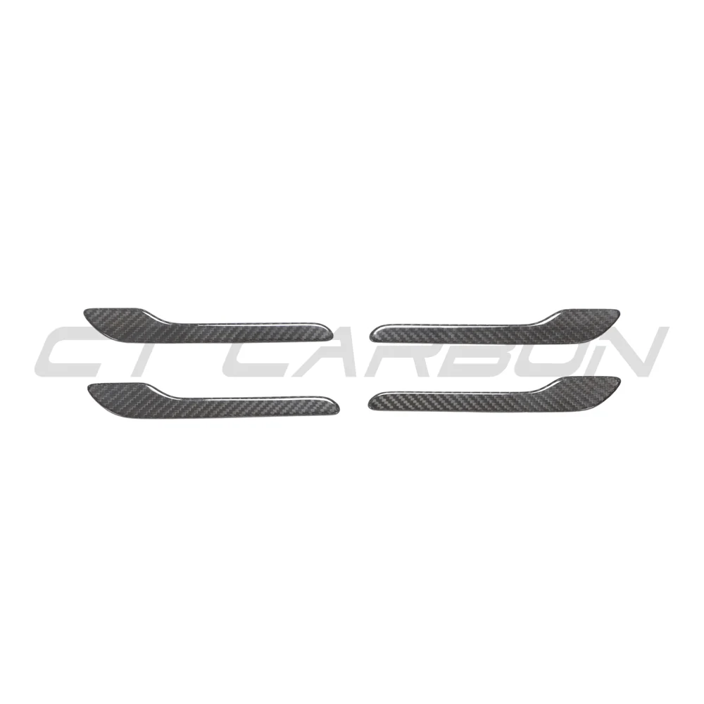 TESLA MODEL 3 & Y 2017+ CARBON FIBRE HANDLE COVERS-Accessories-CT CARBON-CT Carbon - High-quality carbon fiber and gloss black aerodynamic parts for premium sports and luxury vehicles.