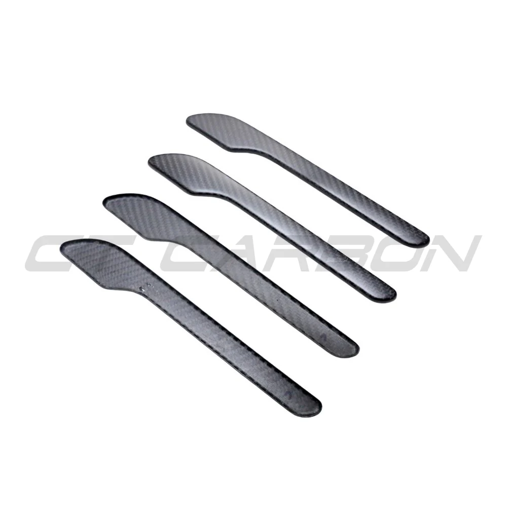 TESLA MODEL 3 & Y 2017+ MATTE CARBON FIBRE HANDLE COVERS-Accessories-CT CARBON-CT Carbon - High-quality carbon fiber and gloss black aerodynamic parts for premium sports and luxury vehicles.