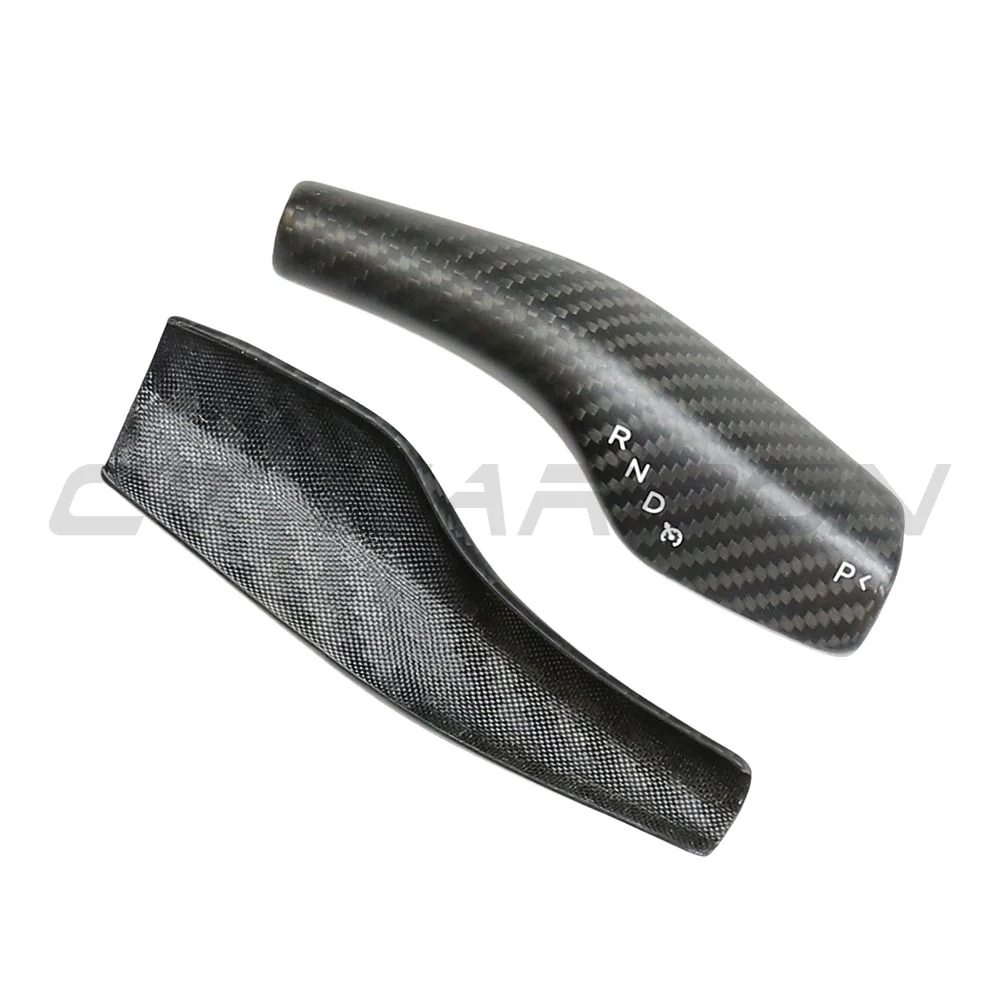 TESLA MODEL 3 & Y 2017+ MATTE CARBON FIBRE STALK COVER-Accessories-CT CARBON-CT Carbon - High-quality carbon fiber and gloss black aerodynamic parts for premium sports and luxury vehicles.