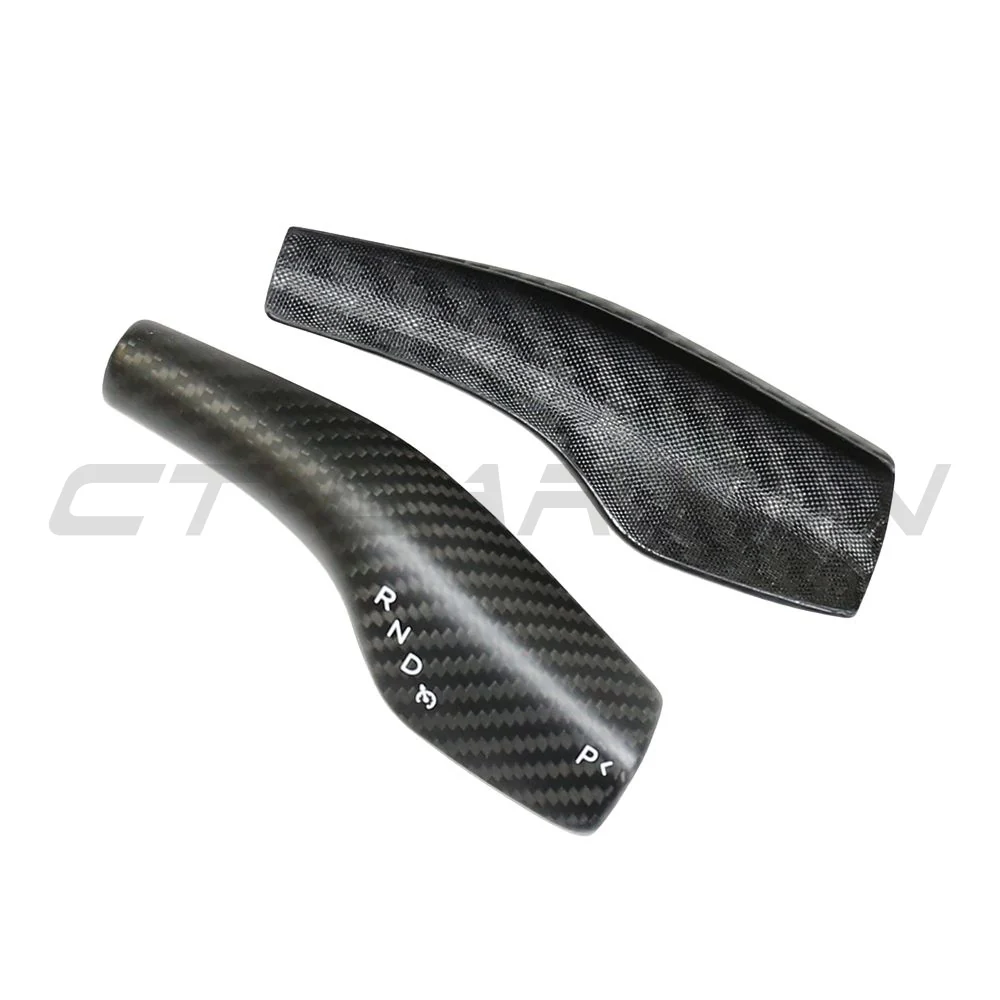 TESLA MODEL 3 & Y 2017+ MATTE CARBON FIBRE STALK COVER-Accessories-CT CARBON-CT Carbon - High-quality carbon fiber and gloss black aerodynamic parts for premium sports and luxury vehicles.
