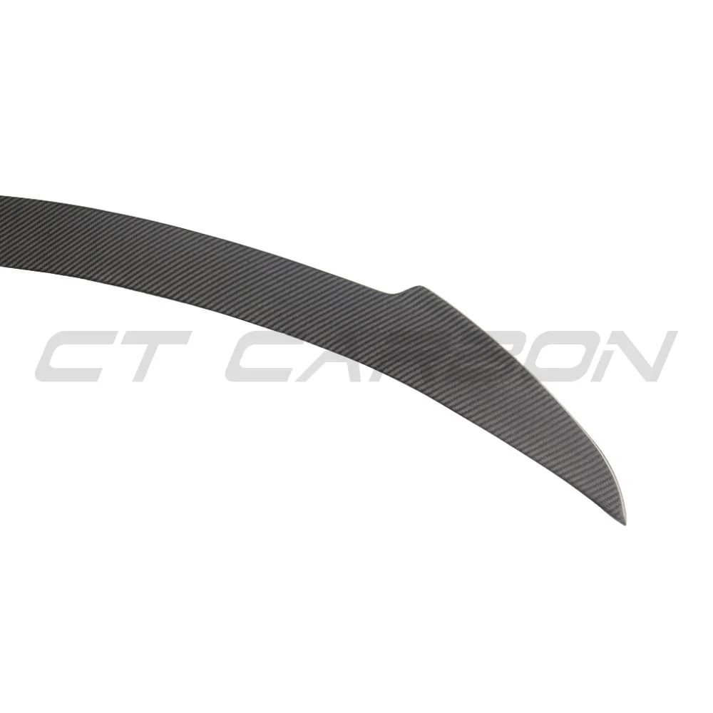 TESLA MODEL S 2013+ CARBON FIBRE SPOILER - V2-Spoiler-CT CARBON-CT Carbon - High-quality carbon fiber and gloss black aerodynamic parts for premium sports and luxury vehicles.