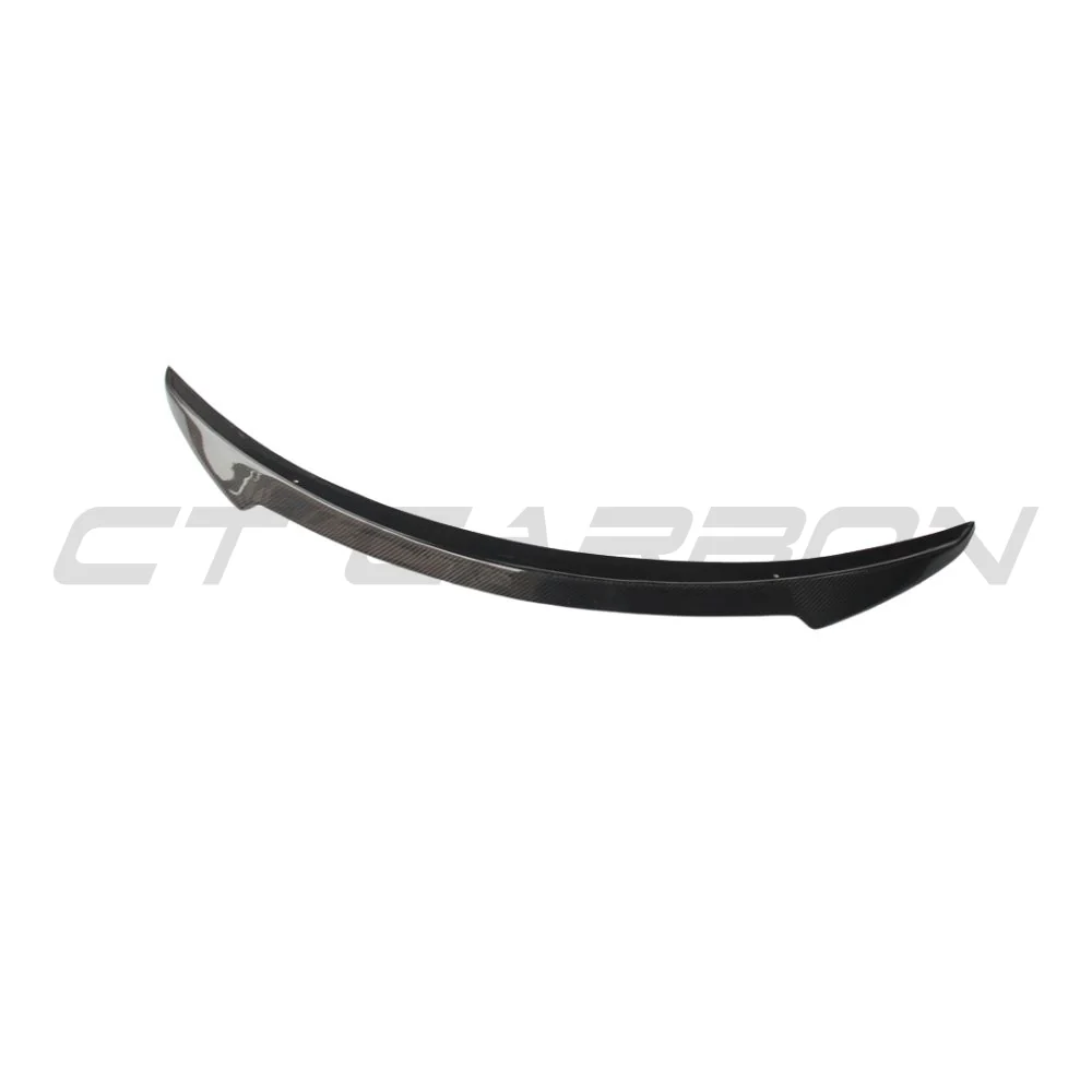 TESLA MODEL S 2013+ CARBON FIBRE SPOILER - V2-Spoiler-CT CARBON-CT Carbon - High-quality carbon fiber and gloss black aerodynamic parts for premium sports and luxury vehicles.