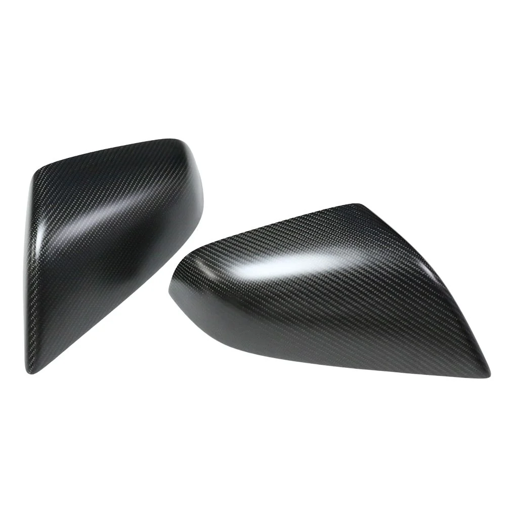 TESLA MODEL S 2013-2020 MATTE CARBON FIBRE MIRRORS-Accessories-CT CARBON-CT Carbon - High-quality carbon fiber and gloss black aerodynamic parts for premium sports and luxury vehicles.